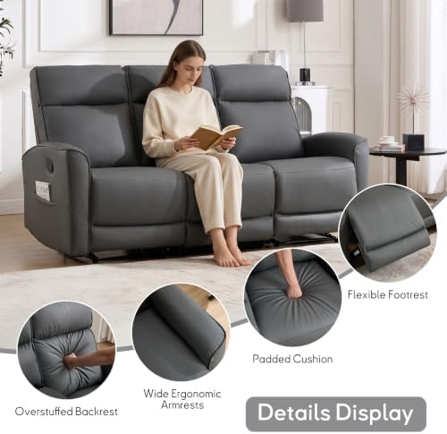 ANJ 360° Swivel Rocker Recliner Chair Set of 2 - Image 7