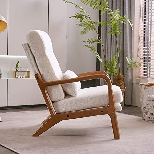 Karl home Accent Chair High Back Mid-Century Modern - Image 4