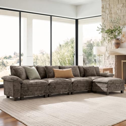 SUNSHINE VALLEY Oversized 157.5" L Shaped Sectional Couch by SUNSHINEVALLEY