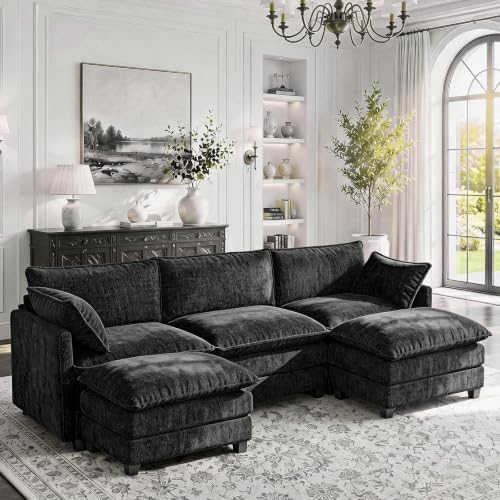 LEVELEVE 112.5" U-Shape Modular Sofa by Enjoyyourlife
