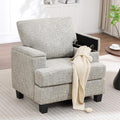 Accent Chair with Armrest Storage, Modern Upholstered Reading Living Room Chairs by choairy