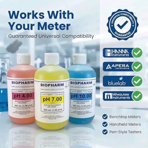 Biopharm pH 4.00, 7.00 & 10.00 Calibration Buffer 3-Pack, 1 Gallon Each - Image 3