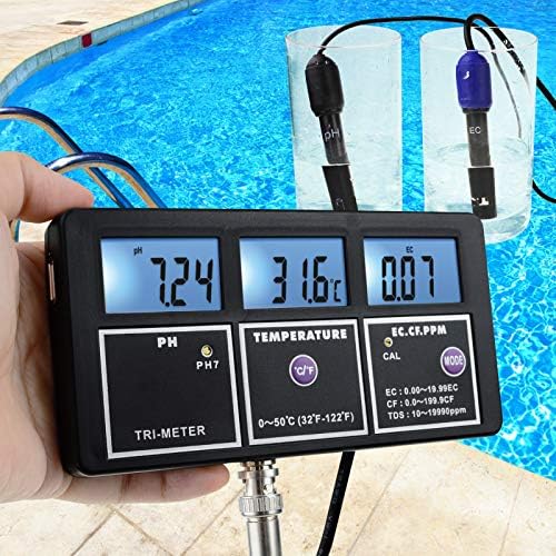 5-in-1 Water Quality Multi-Parameter PH EC CF TDS Temperature Test Meter - Image 3