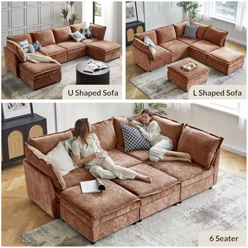 HULALA HOME Modular Sectional 8 Seater Sofa - Image 3