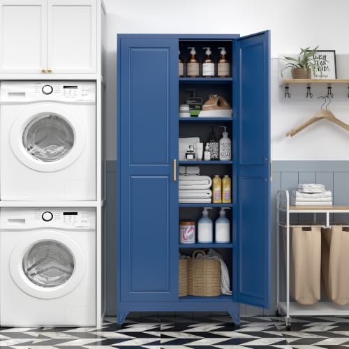 SteeLoong 75”Metal Pantry Storage Cabinet - Image 5