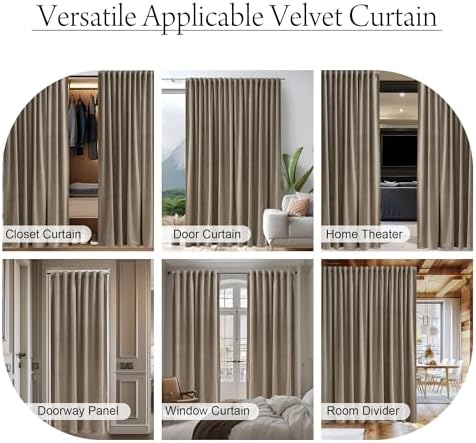 StangH Camel Beige Sliding Door Curtains - Image 5
