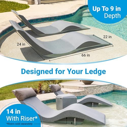 Aqua Outdoors Pool Lounge Chairs, Pool Chairs - Image 2
