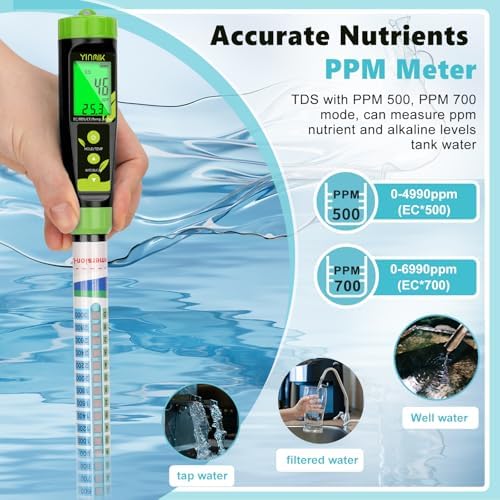 Truncheon Nutrient Meter for Hydroponics, TDS Meter Digital Water Tester - Image 5