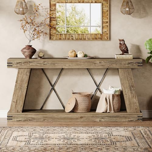 Tribesigns 70.87" Farmhouse Console Table - Image 6