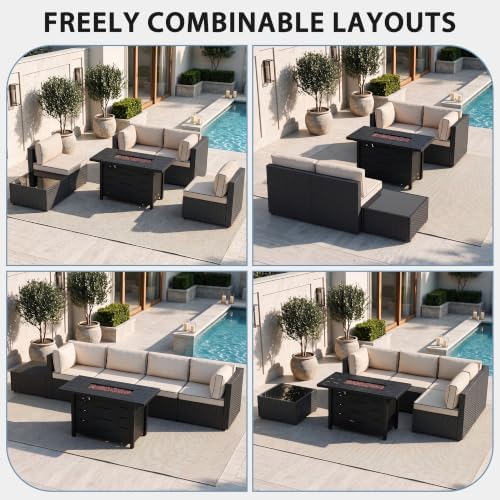 Shintenchi 6 Piece Outdoor Patio Furniture Set - Image 3