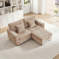 67.7'' Loveseat Sofa with Ottoman Sectional Sofa with Type-C&USB Charging by MAHYIZYI-SimpleFashionable