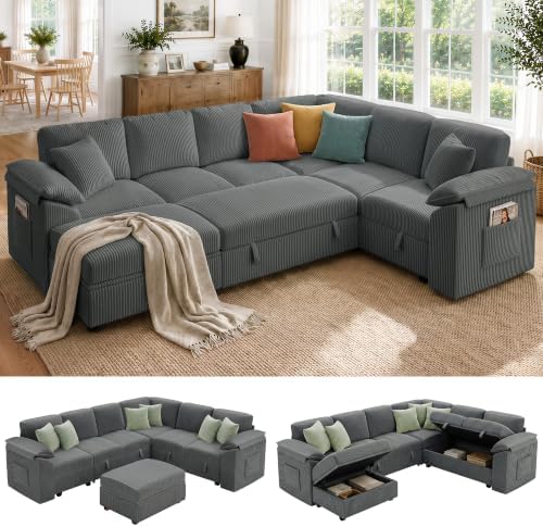 Xbrigh 108" Modular Sectional Sleeper Sofa by Xbrigh