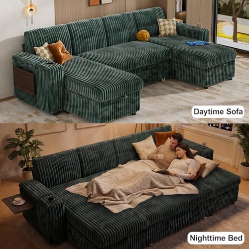 WEUP 108" Modular Sectional Sleeper Sofa - Image 4