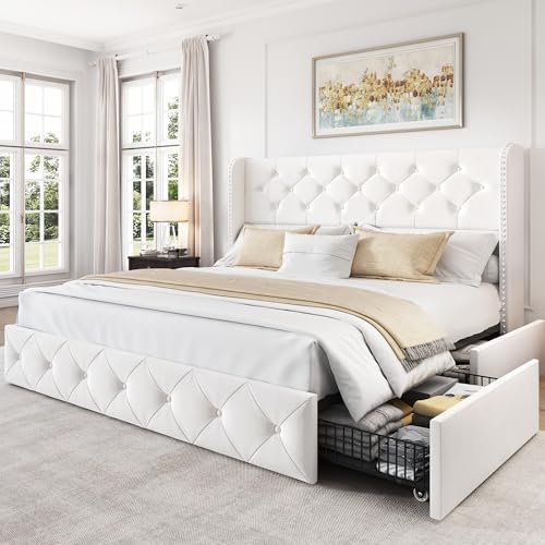 LARMACE Queen Size Bed Frame by LARMACE