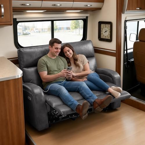 MCombo Zero Wall Recliner Loveseat, 2-Seat Power Wall Hugger Sofa - Image 2