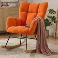 Nursery Rocking Chair, Teddy Upholstered Glider Chair by Wryxplor