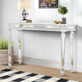Silver Mirrored Console Table, Modern Luxury Mirror Furniture by Unknown