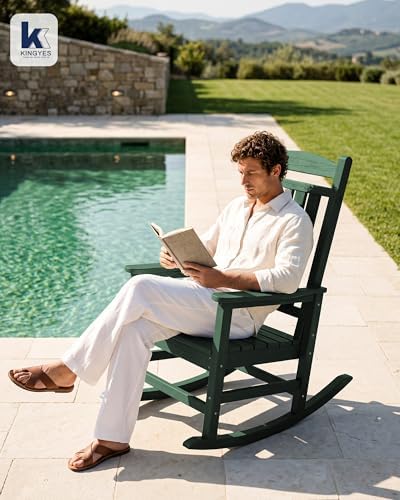 KINGYES Oversized Outdoor Rocking Chair - Image 2