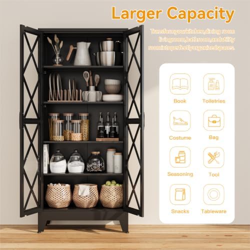 COFaR Metal Kitchen Cabinet, Pantry Storage Cabinets - Image 7