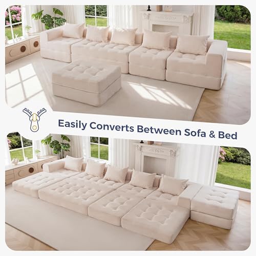 MAXYOYO 6-Seater U-Shaped Modular Sectional Sofa Couch - Image 6