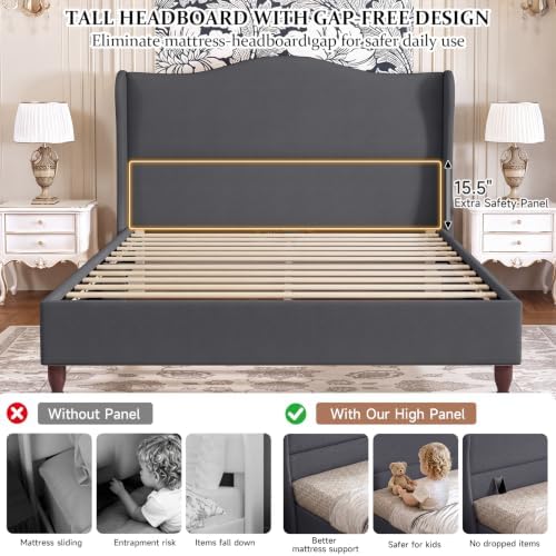 koorlian King Size Upholstered Bed Frame - Image 3