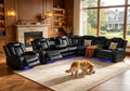 Leather Power Reclining Sectional Sofa Set by PonlivingFurniture