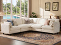 Ihanherry 107" Oversized V-Shaped Modular Sectional Sofa, Cloud Couch by iHanHerry