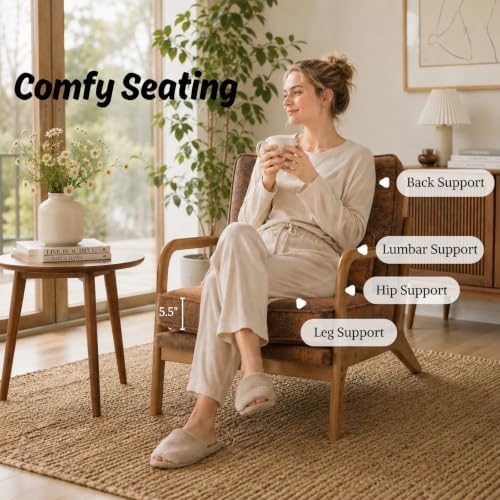 Karl home Mid-Century Modern Accent Reading Chair - Image 3