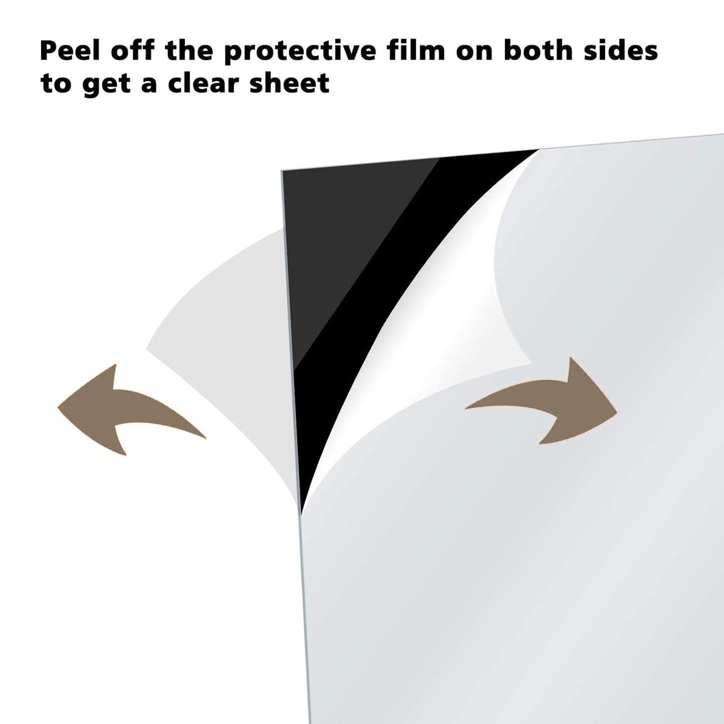 Egofine 5" x 7" Black Plexiglass Sheets 12 Pack 0.04 Inch Cast Acrylic Sheet Thick for DIY Craft Projects, Painting, Photography, Sign, Display Stand, Home Decor, Easy to Cut