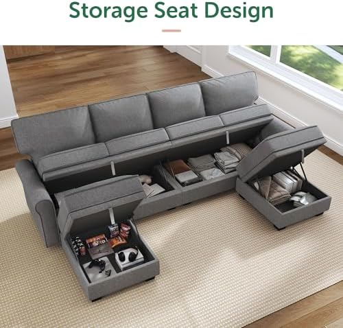 HONBAY Convertible Sectional Sofa - Image 3
