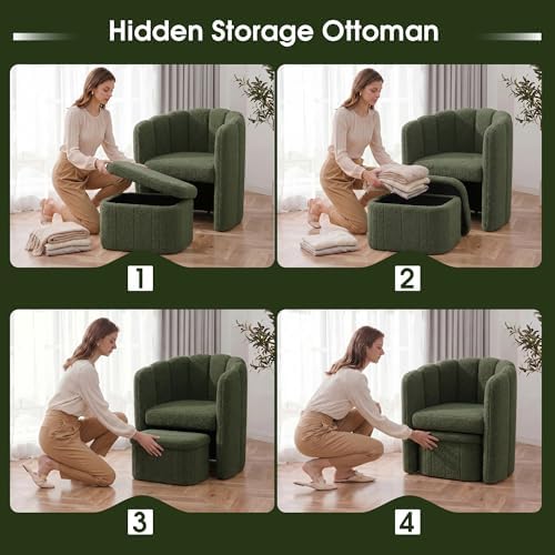 Homkdom Barrel Accent Chair - Image 5