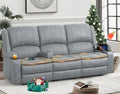 Yolsali 3 Seater Reclining Sofa, Reclining Couch Wall Hugger by SavortheHappyMoments