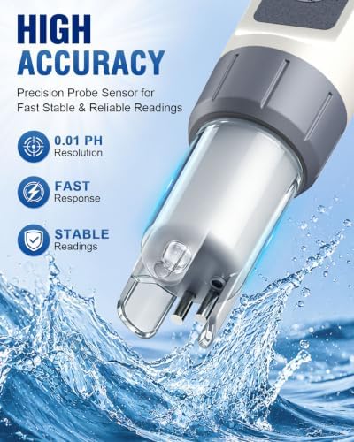PH Meter, 3-in-1 High Accuracy Ph, TDS & Temperature Tester Digital Water Meter - Image 3