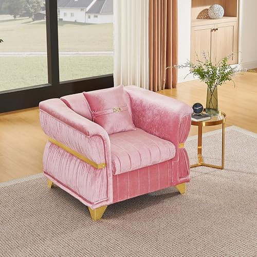KEIKI 40" Luxury Oversized Velvet Chesterfield Sofa - Image 4
