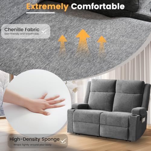 Recliner Loveseat, Double Recliner Loveseat - Image 4
