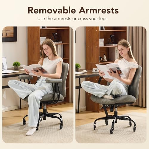 YFO Modern Ergonomic Office Desk Chair, Adjustable Height, - Image 6