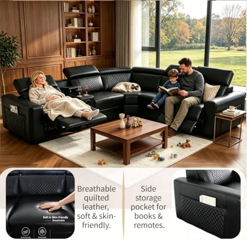 Power Reclining Sectional Sofa - Image 6