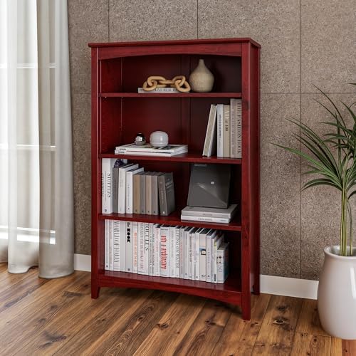 Camaflexi Shaker Style 4 Shelf Bookcase/Solid Wood / 48" High/Adjustable - Image 3