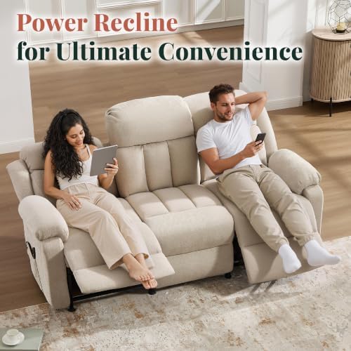 Jocisland 77" Power Reclining Sofa, Recliner Couch - Image 4