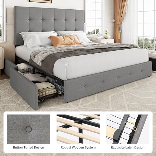 Allewie Queen Size Storage Bed Frame - Image 6
