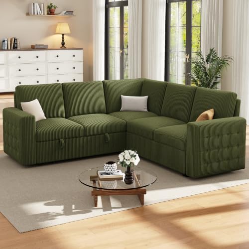 86" Sectional sleeper Sofa Bed, Pull Out Couch - Image 2
