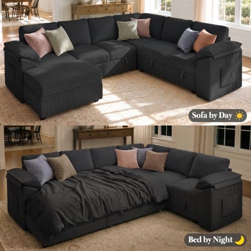 Xbrigh 108" Modular Sectional Sleeper Sofa - Image 4