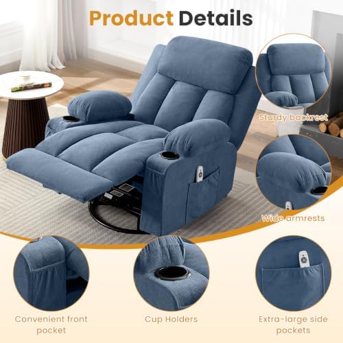 Swivel Rocker Recliner Chair - Image 6