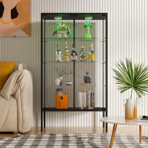 Beauty4U Iron Frame Glass Display Cabinet - Image 7