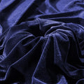 Navy Blue Velvet Fabric by The Yard, 3 Yards by MaiMaiSuan