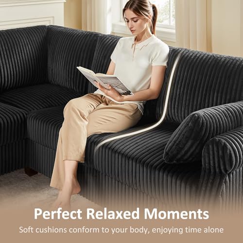 90.6" V-Shaped Sectional Sofa - Image 6