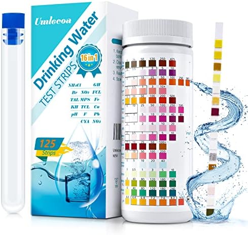 16 in 1 Water Test Kit with 125 Test Strips by Umlecoa