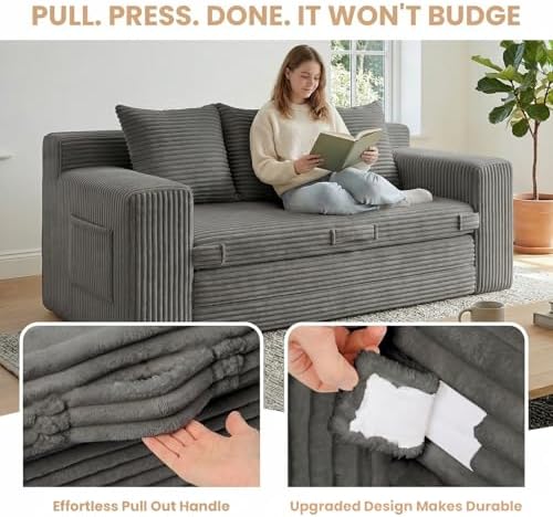 Boneless Couch Sofa Bed, Pull Out Couch Bed - Image 5
