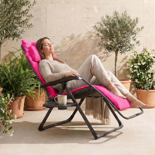 EVER ADVANCED Aluminum Zero Gravity Chair, 2.4" Padded, 350 lb Capacity - Image 2