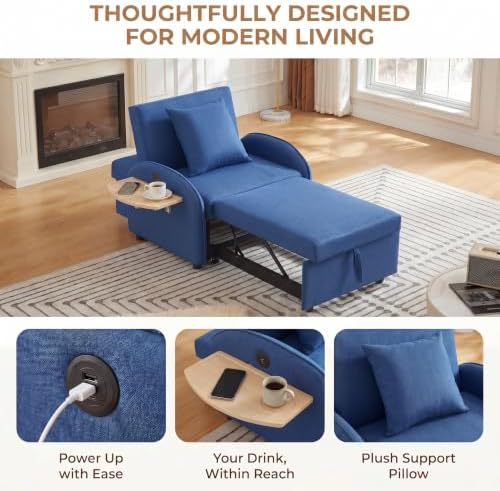 Single Sleeper Sofa Chair Bed - Image 5